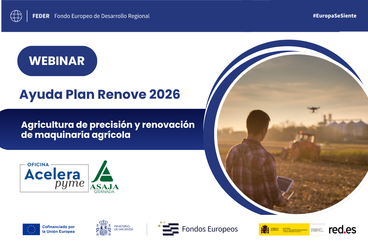 Webinar ayuda Plan Renove 2026 | Agricultura de precisión y renovación de maquinaria agrícola