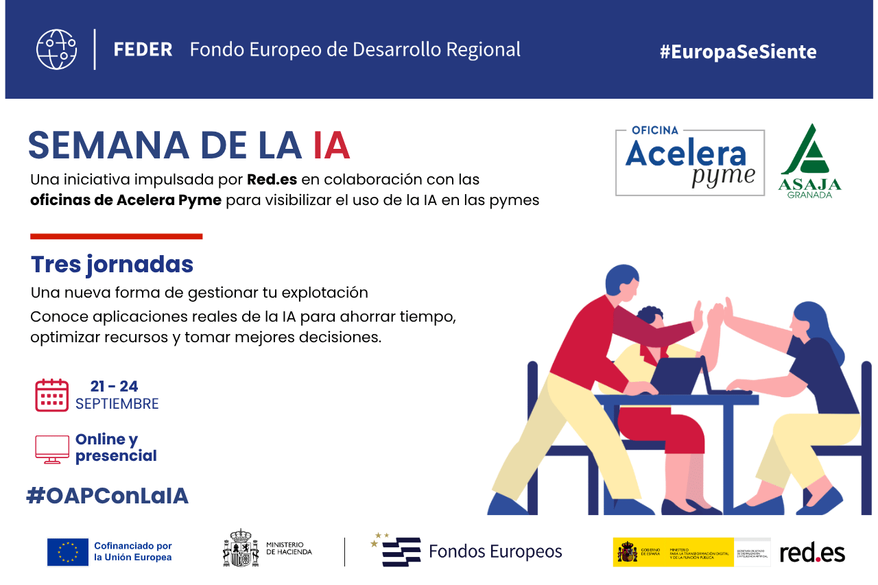 ASAJA GRANADA se suma a la Semana de la IA de Red.es con tres jornadas para acercar la inteligencia artificial al sector agroganadero